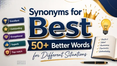 Synonyms for Best 50+ Better Words for Different Situations