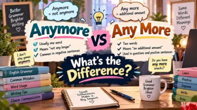 Anymore vs Any More: What's the Difference?