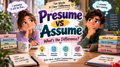 Presume vs Assume: What's the Difference?