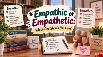 Empathic or Empathetic Which One Should You Use