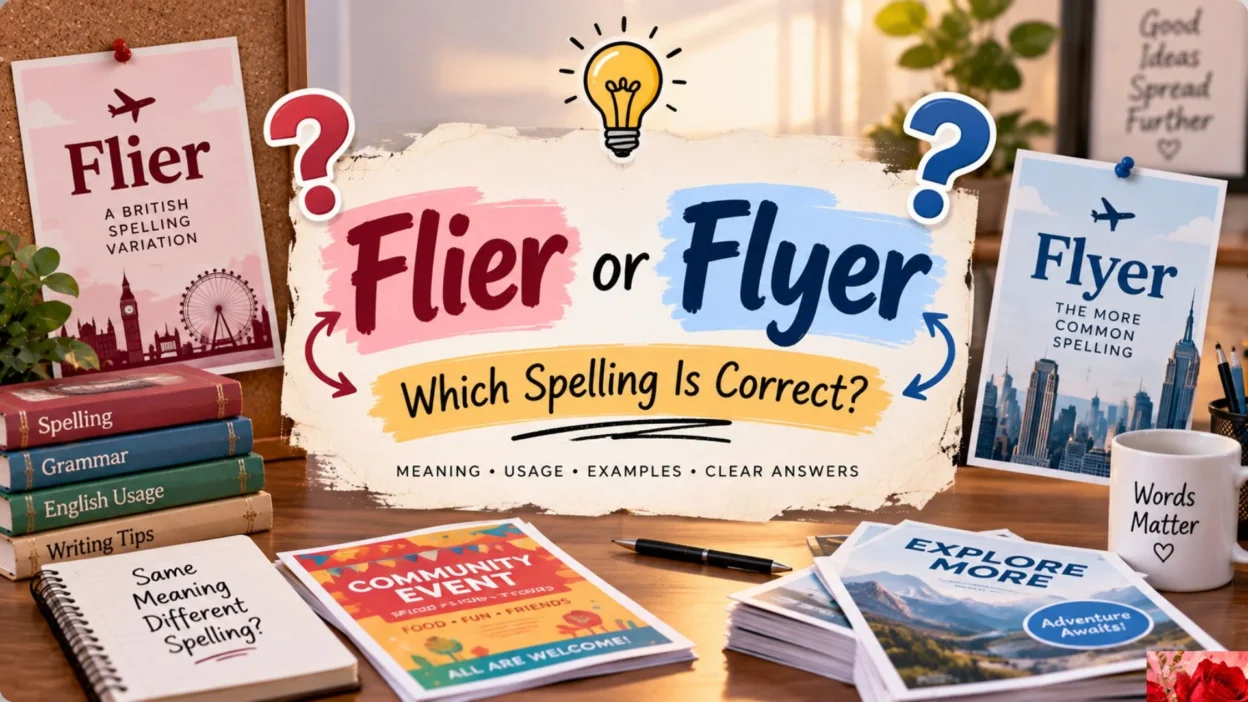 Flier or Flyer Which Spelling Is Correct