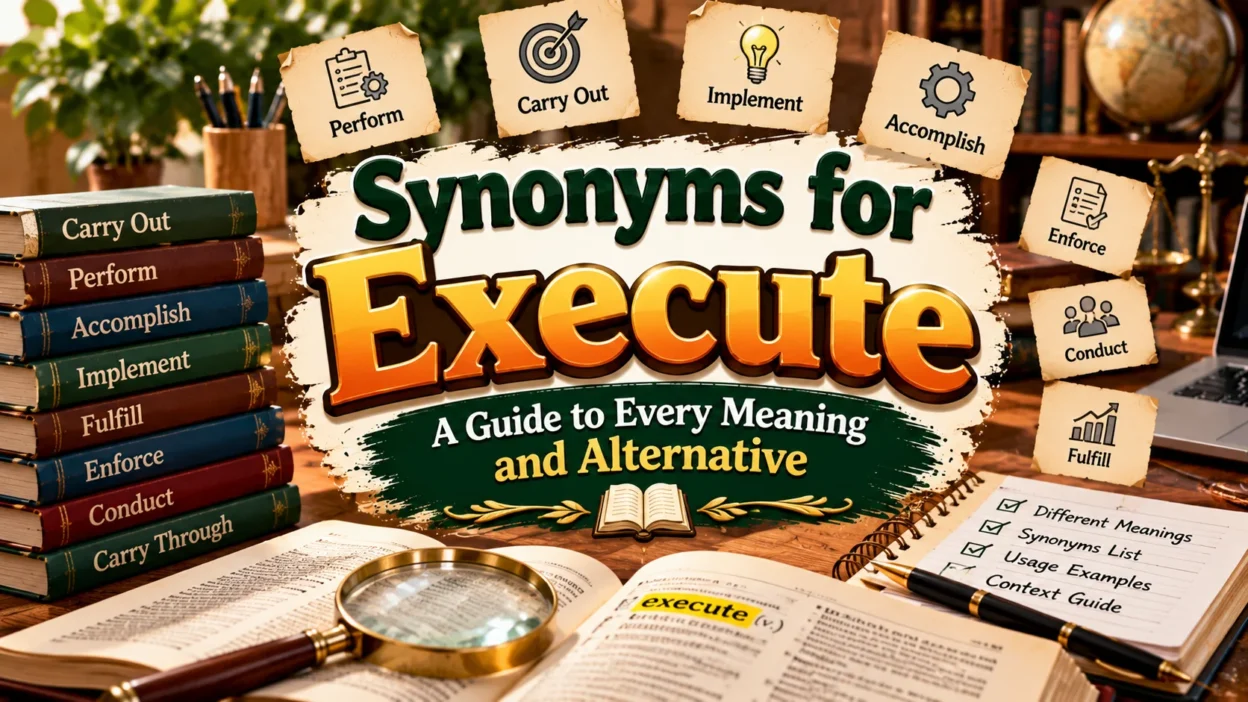 Synonyms for Execute A Guide to Every Meaning and Alternative