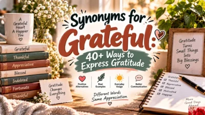 Synonyms for Grateful 40+ Ways to Express Gratitude