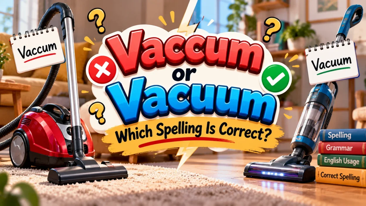 Vaccum or Vacuum Which Spelling Is Correct