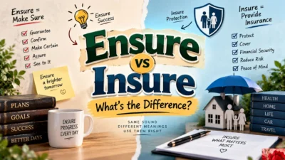 Ensure vs Insure: What's the Difference?