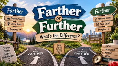 Farther or Further: What's the Difference?