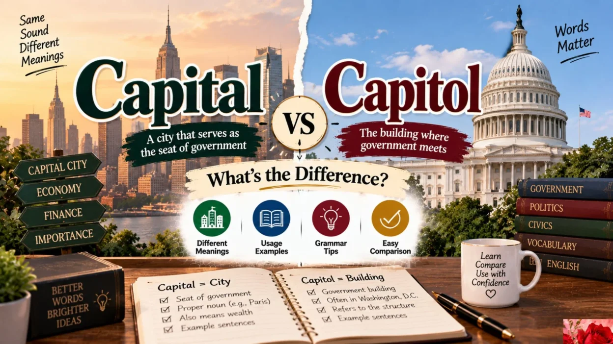 Capital vs Capitol: What's the Difference?