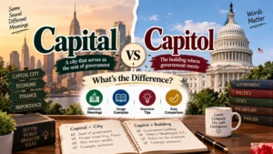 Capital vs Capitol: What's the Difference?